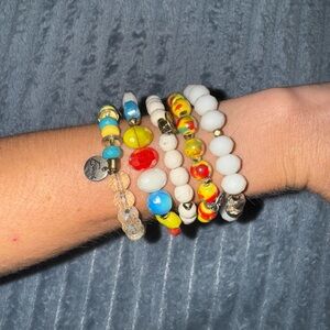 Erimish Multicolor Beaded Bracelet Set